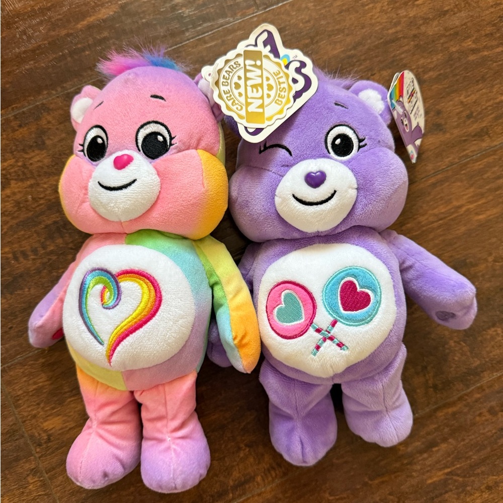Care Bears Pink and Purple Plush Duo